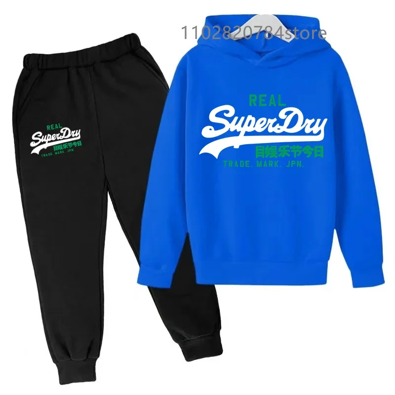 Spring Kids AutumnTrend Casual Tracksuits 3-14 Years Boys and Girls Hoodie+Pants 2pcs Suits Children Daily Clothes Sets: Factory Seconds/Rejects – Refurbished – Never Used (Brand New) - Image 2