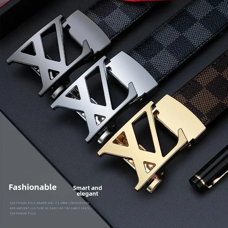 High End Men's Leather Belt Paul Cowhide Waist Belt Premium Quality Top Layer Bull Leather Belt for Men Fashion Accessories: Factory Seconds/Rejects – Refurbished – Never Used (Brand New) - Image 2