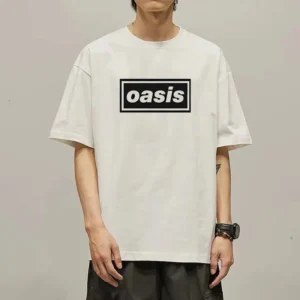 T-shirt À Manches Courtes Du Groupe Oasis David Bowie Groupe De Rock Périphérique Vêtements Américains Impression En : Factory Seconds/Rejects - Refurbished - Never Used (Brand New)