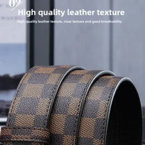 High End Men's Leather Belt Paul Cowhide Waist Belt Premium Quality Top Layer Bull Leather Belt for Men Fashion Accessories: Factory Seconds/Rejects – Refurbished – Never Used (Brand New)