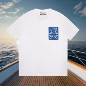 Printed Color Matching Letters Pure Cotton Men's and Women's Versatile High-end T-shirt Fashion Light Luxury Crew Neck Top: Factory Seconds/Rejects – Refurbished – Never Used (Brand New)