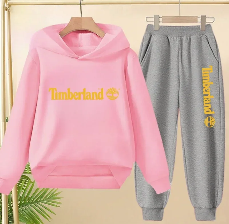 Kids Fashion Brand Letter Print 2pcs Pullover Hoodie+Pants Tracksuits 2-13 Years Boys Girls Casual Outfits Children Clothes Sets: Factory Seconds/Rejects – Refurbished – Never Used (Brand New) - Image 3