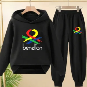 2025 Spring Autumn Outfits Kids Leisure Letter Print 2pcs Hoodie+Pants Tracksuits 3-13 Years Boys Girls Hoodie Pullover Children: Factory Seconds/Rejects – Refurbished – Never Used (Brand New)