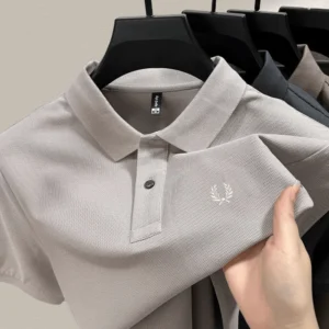 100% pure cotton summer new high-quality men's shortsleeved business casual comfortable polo shirt exquisite embroidery T-shirt: Factory Seconds/Rejects – Refurbished – Never Used (Brand New)