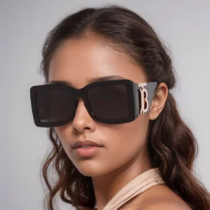 New Fashion Gradient Lens Retro Big Square Sun Glasses Women Men Vintage Sunglasses Unisex Dark Shades: Factory Seconds/Rejects – Refurbished – Never Used (Brand New)