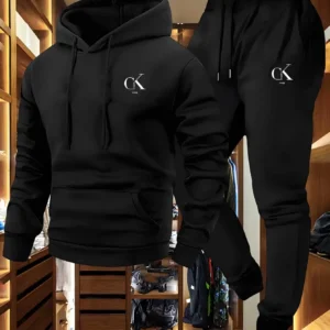 Paris Men'S Hoodie & Sweatpants Set - Casual Gray Loungewear with Pockets Drawstring Hood, and Ribbed Waistband -Season Comfort - : Factory Seconds/Rejects – Refurbished – Never Used (Brand New)