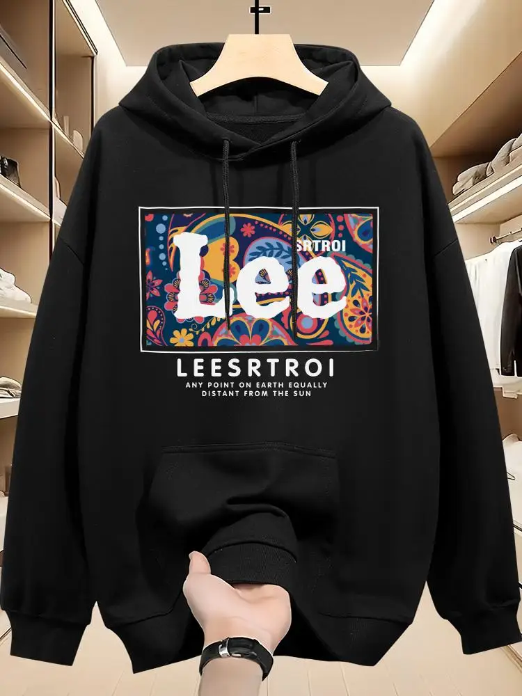 2025 autumn heavy hooded hooded hoodie BRAND LEE for KIDS, men and women's loose fashion brand cashew hoodie spring and autumn: Factory Seconds/Rejects – Refurbished – Never Used (Brand New) - Image 2