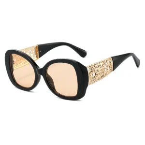 Luxury Designer Vintage Sunglasses Oversized Anti-Reflective Gradient UV400 Fashion Driving Shades for Men And Women: Factory Seconds/Rejects – Refurbished – Never Used (Brand New)