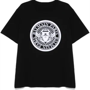 Summer Fashion Men's T-shirt Balmain Top Luxury Brand Letter Print T-shirt Short Sleeve T-shirt Women's Fashion Crew-neck Top: Factory Seconds/Rejects - Refurbished - Never Used (Brand New)