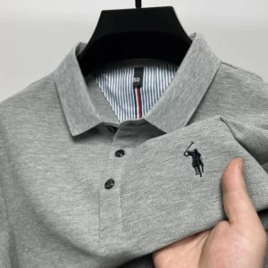 High end brand 100% cotton short sleeve polo shirt men luxur pony embroidery comfort breathable fashion T-shirt summer new top: Factory Seconds/Rejects – Refurbished – Never Used (Brand New)