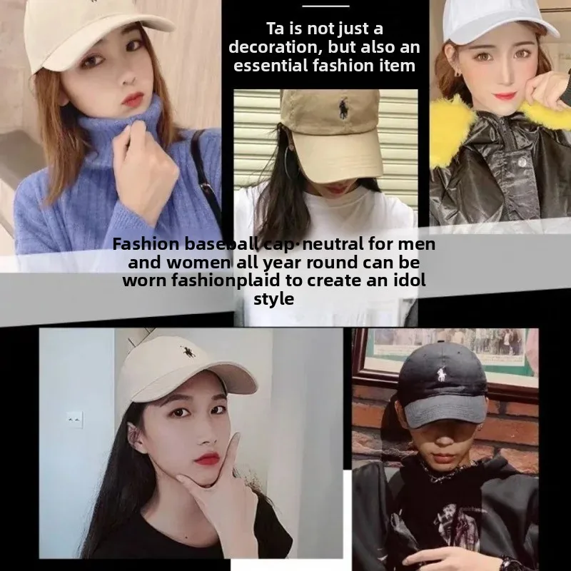 New Fashionable Soft Top Baseball Cap Unisex Brand RALPH LAUREN Hat Duckbill Cap Stylish for Men And Women: Factory Seconds/Rejects – Refurbished – Never Used (Brand New) - Image 3