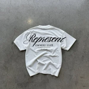 Design letter cotton American T-shirt retro high street hip-hop rock street tops Harajuku fashion men's short sleeve: Factory Seconds/Rejects – Refurbished – Never Used (Brand New)