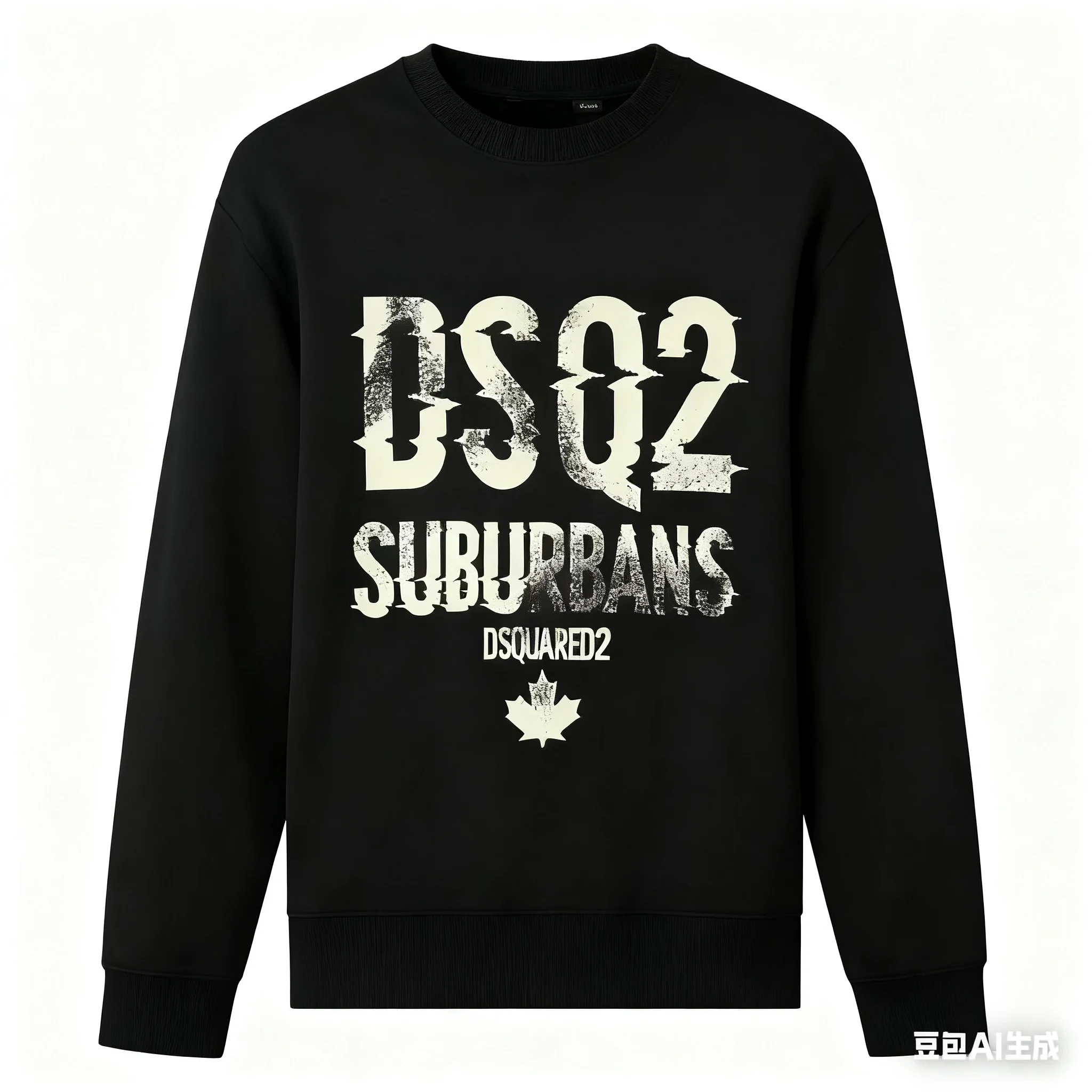 Parisian comical letter print Brand DC sweatshirt, versatile men's and women's sportswear, soft O-neck fashionable autumn hoodie: Factory Seconds/Rejects – Refurbished – Never Used (Brand New)