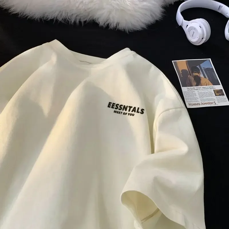 Men's Summer New Style Heavy Cotton Short Sleeve T-shirt Versatile Casual Loose Fit Student Half Sleeve Body T-shirt: Factory Seconds/Rejects - Refurbished - Never Used (Brand New) - Image 4