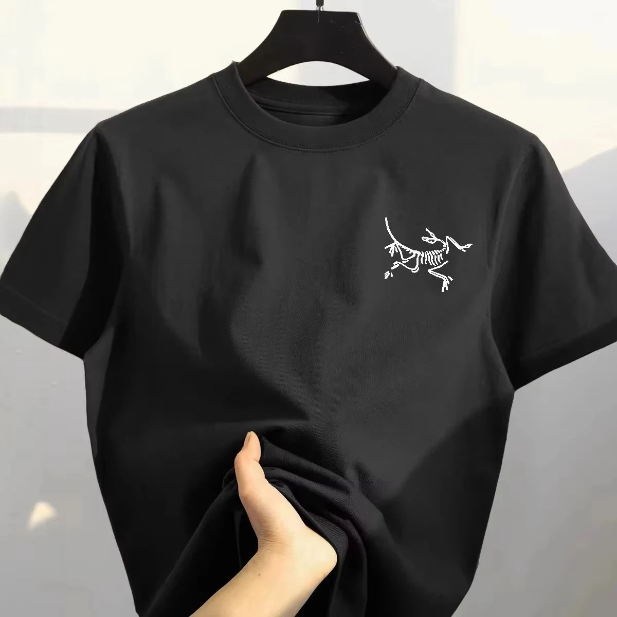 Luxury brand BURBERRY printed round-neck men's short-sleeved T-shirt, pure cotton 2025 new summer half-sleeved T-shirt top: Factory Seconds/Rejects – Refurbished – Never Used (Brand New) - Image 3