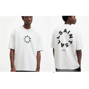 New ALL Saint Brand T-shirt for Men and Women, Fashionable Wear, Pure Cotton T-shirt, Pure Cotton Printed: Factory Seconds/Rejects – Refurbished – Never Used (Brand New)