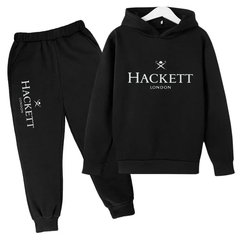Kids BRAND HACKETT 2pcs Hoodie+Pants Tracksuits 3-13 Years Boys Girls Spring Autumn Outfits Streetwears Children Clothes: Factory Seconds/Rejects – Refurbished – Never Used (Brand New) - Image 11