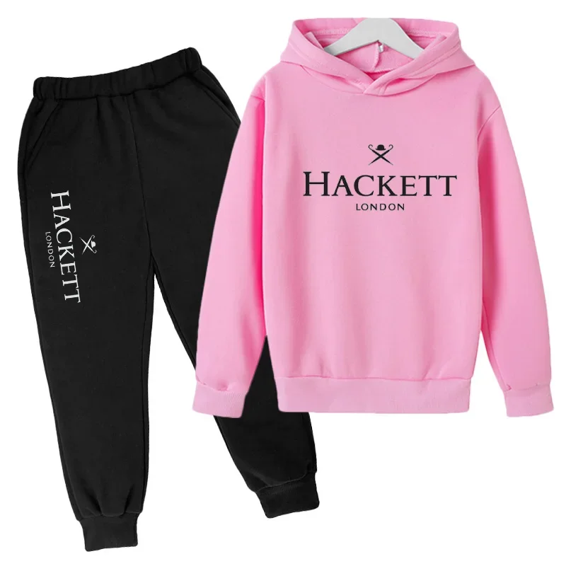 Kids BRAND HACKETT 2pcs Hoodie+Pants Tracksuits 3-13 Years Boys Girls Spring Autumn Outfits Streetwears Children Clothes: Factory Seconds/Rejects – Refurbished – Never Used (Brand New) - Image 10