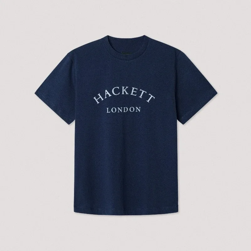 Brand Hackett Cotton T Shirt Europe Brand Men's Classic Fit Box Logo Print Loose Short Sleeve Round Neck Casual Tee: Factory Seconds/Rejects – Refurbished – Never Used (Brand New) - Image 4